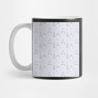 Snowman winter pattern Mug